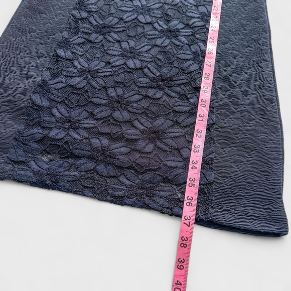 Anthropologie Moulinette Soeurs Dress Medium Navy Blue Jocelyn Lace Sheath NWT - Picture 4 of 16